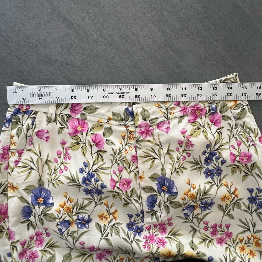 En Saison Valeria Trouser Floral Anthropologie Tencel Linen Blend Women’s Medium - Picture 8 of 8